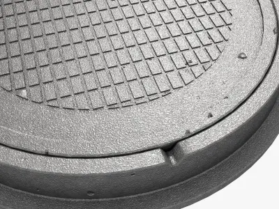 cast iron hatch 6 3D model
