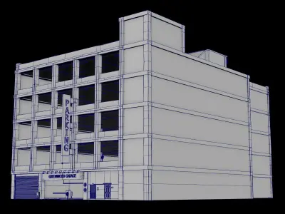 Parking Garage - Highly Detailed 3D model