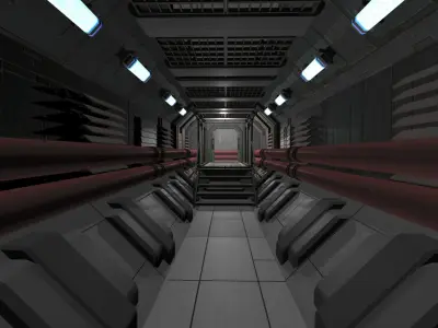 Sci-Fi Level Builder 2 Low-poly 3D model