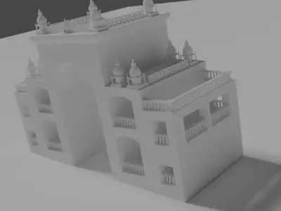 Islamic Entrance Structure 3D model