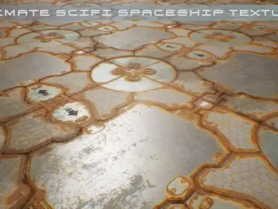 PBR Sci-Fi Spaceship Texture 38 Low-poly 3D model