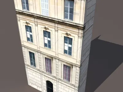 Apartment House Low-poly 3D model order
