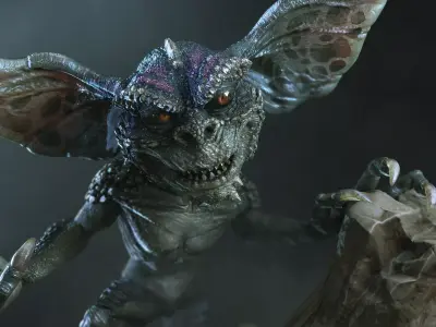 Gremlin statue 3D model