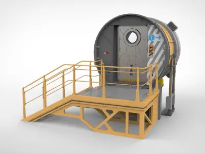 Sci fi door 25 3D model