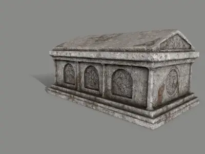 tomb 2 Low-poly 3D model