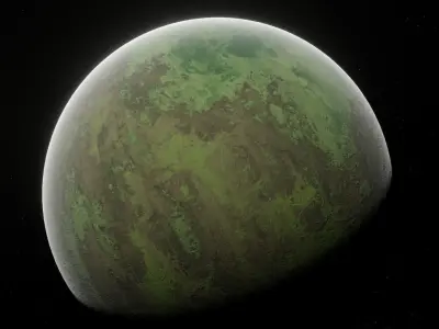 Planet Space Ready to game  Low-poly 3D model get