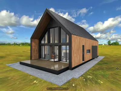 G0032 VR Virtual-Reality Scene Barn House 3D model