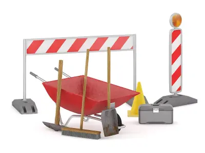 road fixing instruments 3D model