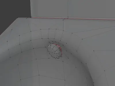 Metal Urinal Basin Low-Poly Version Low-poly 3D model