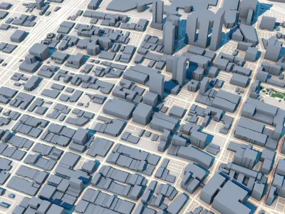 Los Angeles City United States 3D model