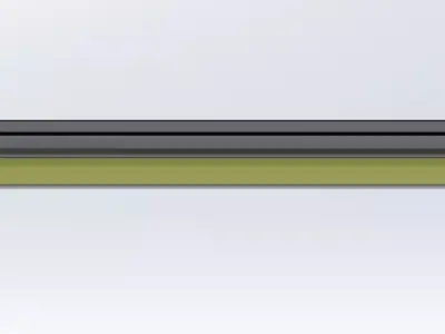 Tubelight led light bar 3D model