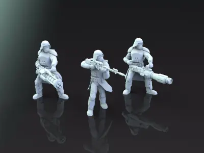 Old Snowtrooper Weapons Team 3D print model