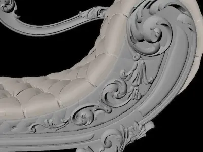 sofa High quality 3d models for processing on a cnc machine STL 3D model