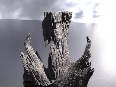 Hourtale irish rocks  3D model