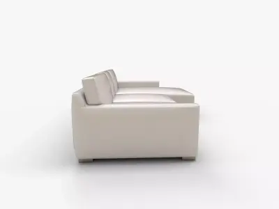 Axis 2 Piece Right Arm Double Chaise Sectional Sofa 3D model