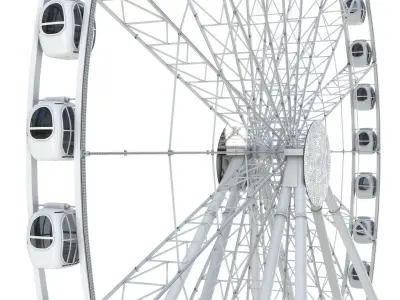 Ferris wheel 55 meters 3D model
