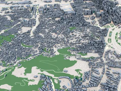Rio de Janeiro City Brazil 3D model