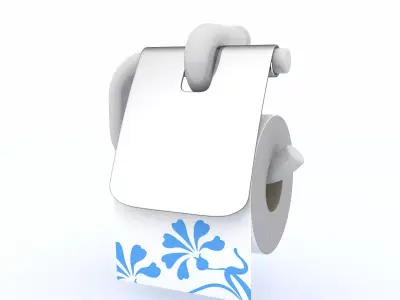 Toilet Paper 01 3D model