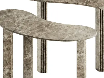 Colombo and 1953 Console by Tacchini 3D model