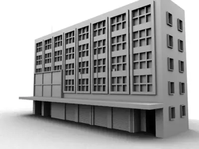 building apartment house 3D model