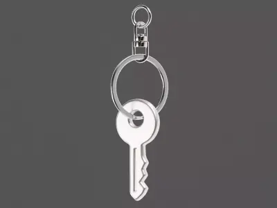 Key ring Low-poly 3D model