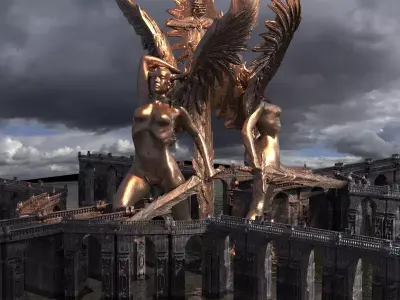 Arthurian bridges 2  3D model