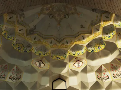 old turkish arch muqarnas set 142 Low-poly 3D model