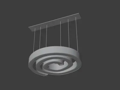 Spiral ceiling lamp Free 3D model