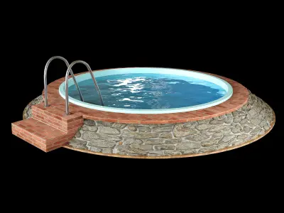 Swimming pool 02 3D model