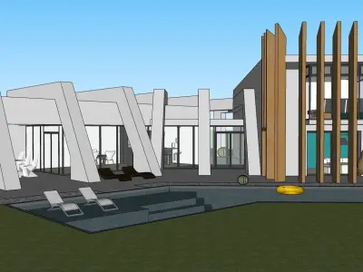 Casa Villa - 10 Modern SketchUp 3D Model 3D model