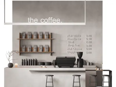 533 cafe and restaurant 01 coffee spot 01 3D model