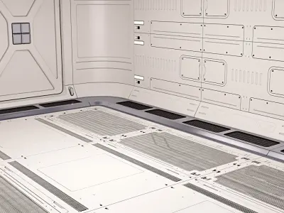 Sci Fi Corridor 03 3D model