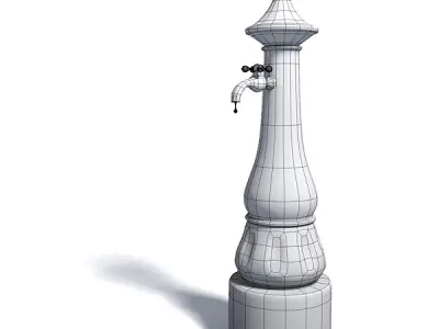 Old fountain 3D model
