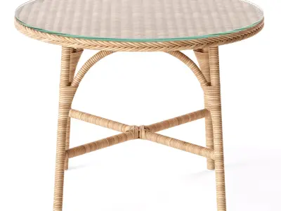 Charlot Chair and Victoria Table 3D model