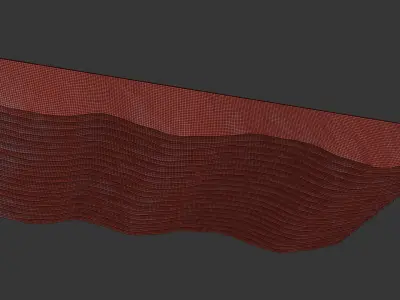  decorative fabric ceiling 3 3D model