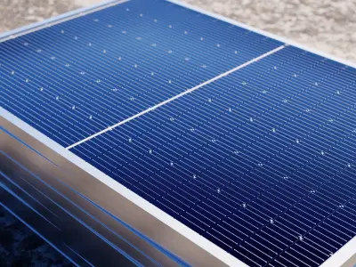 Sunova SS-415-54MDH Photovoltaic Module Geometry Node 3D model