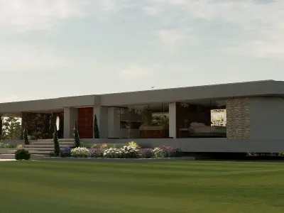 Modern Minimalist Villa 3D model