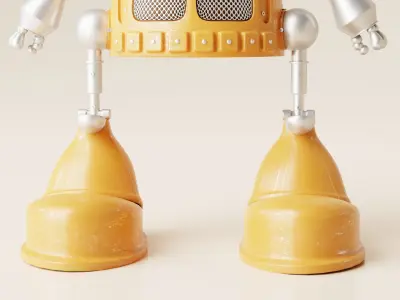 Robot V20 Low-poly 3D model