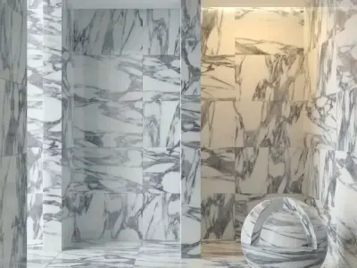 Marble wall 307 3D model