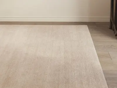 Carpet set 3130 - Wool Soft Beige Rug - 4k 3D model