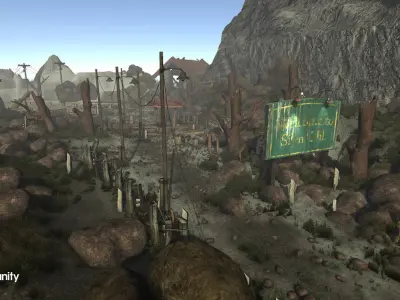 Silent Path - Alone in the Dusk Low-poly 3D model