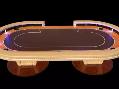 poker table 3D model