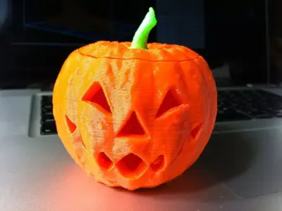 Jack-O-Lantern apple Free 3D print model