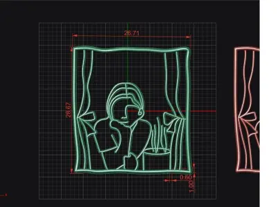 Me and the window 3D print model