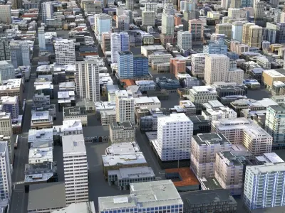City 108 Low-poly 3D model