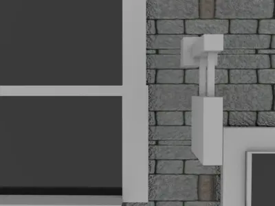 Simplistic shop Free low-poly 3D model