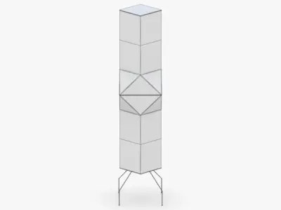 1461 - Floor Lamp Low-poly 3D model