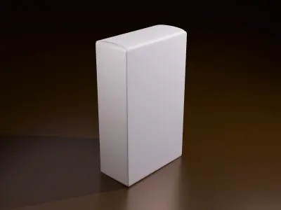  Free Modern Product Box Mock-Up Design Free 3D model