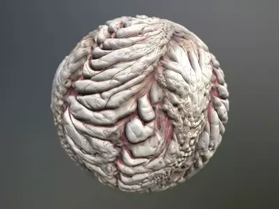 Material Skin Monster 8 Seamless PBR Texture Texture