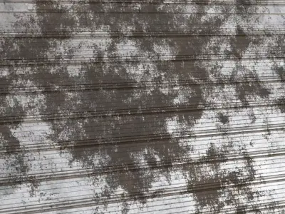 Dirty Metal Rollup Door PBR Seamless Texture